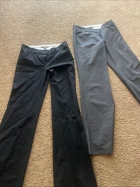 2 pairs of pants wool! Women's Black and gray Boot-Cut Dress Pants